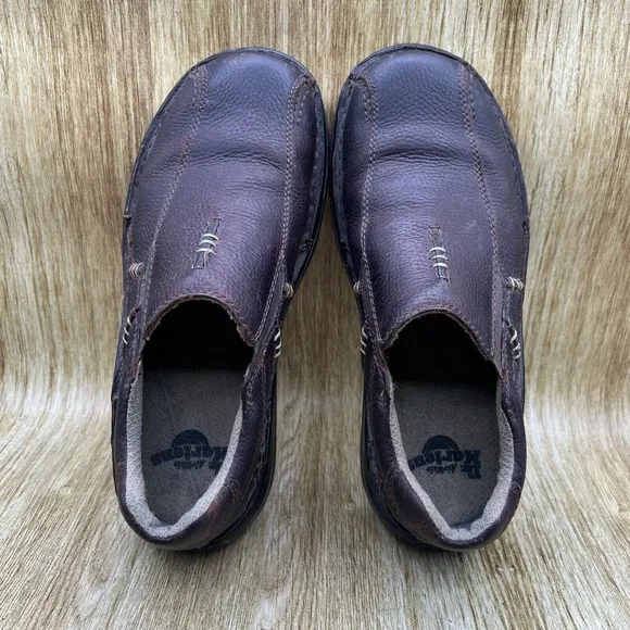 Dr. Martens Mawgan Men's Size 9 Brown Leather Low Top Sneakers Shoes Casual