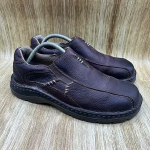 Dr. Martens Mawgan Men's Size 9 Brown Leather Low Top Sneakers Shoes Casual