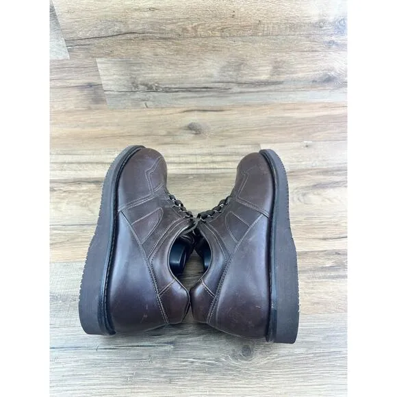Drew Vibram MenSz 10.5N Leather Walking Shoes Keith Anti Impact Lace Up …