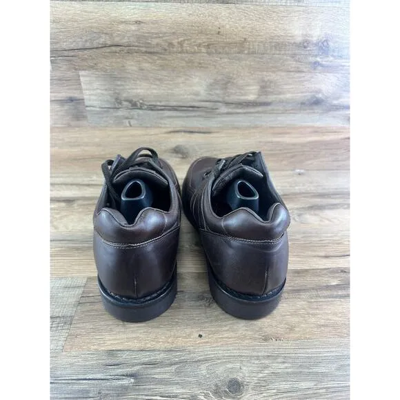 Drew Vibram MenSz 10.5N Leather Walking Shoes Keith Anti Impact Lace Up …