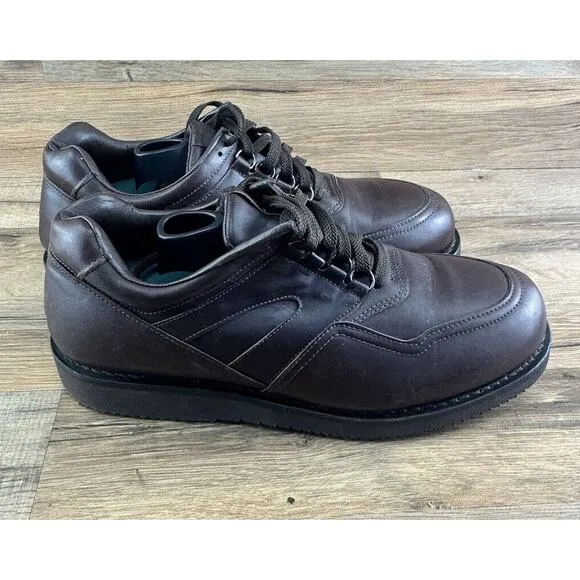 Drew Vibram MenSz 10.5N Leather Walking Shoes Keith Anti Impact Lace Up …