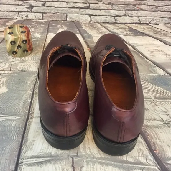 E. T. Wright Leather Lace Up Loafer Dress Shoes