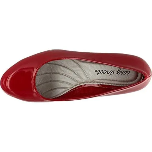 Easy Street 40-8305 Women's Passion Sandal, Bright Red Patent - 11 WW