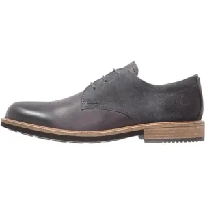 ECCO Kenton Burnished Suede/Leather Lace Up Brogue Oxford Dress Shoes