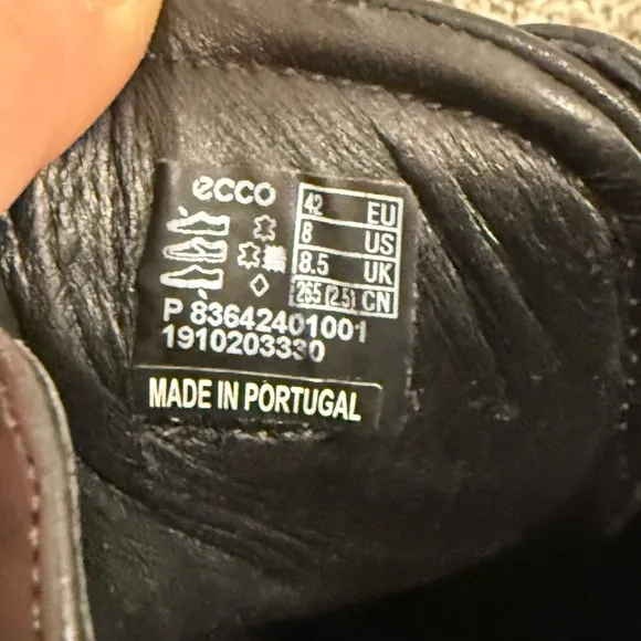 ECCO Phorene ST1 hybrid Oxford dress shoes, men's size 8