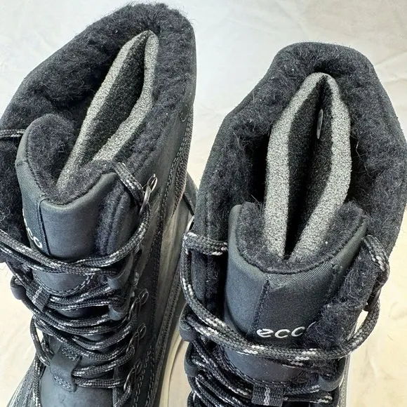 Ecco Roxton Gore-Tex GTX Snow Boots Shearling Lined Waterproof Mens EU 45 US 11