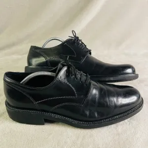 Ecco Shoe Men Size 44 US 11 Black Oxford Helsinki Dress Business Casual Workwear