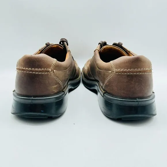 Ecco Shoes Mens EU 45 US 11 11.5 Brown Leather Seawalker Fusion Casual Walking