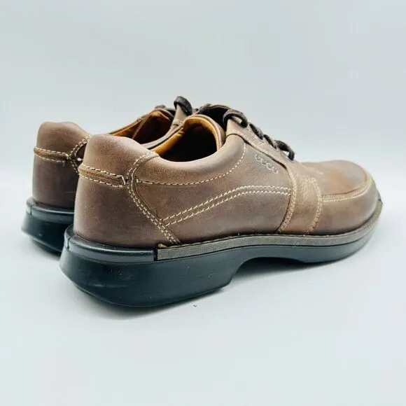 Ecco Shoes Mens EU 45 US 11 11.5 Brown Leather Seawalker Fusion Casual Walking