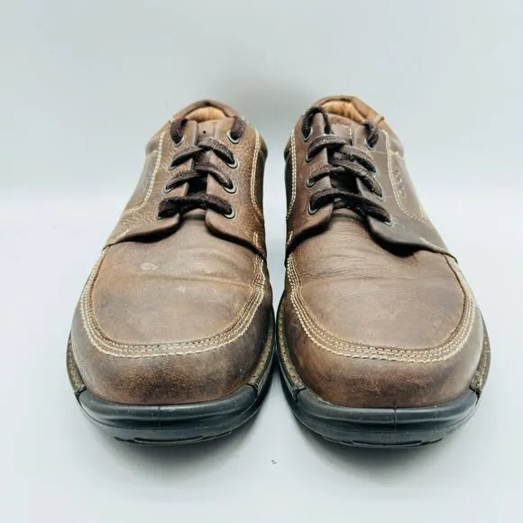 Ecco Shoes Mens EU 45 US 11 11.5 Brown Leather Seawalker Fusion Casual Walking