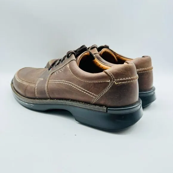 Ecco Shoes Mens EU 45 US 11 11.5 Brown Leather Seawalker Fusion Casual Walking