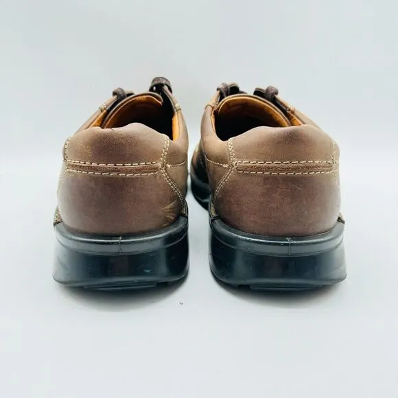 Ecco Shoes Mens EU 45 US 11 11.5 Brown Leather Seawalker Fusion Casual Walking