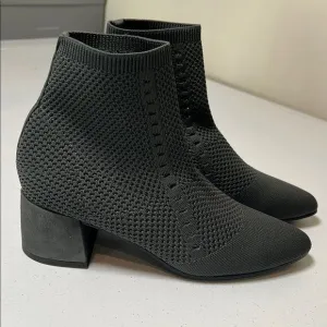 Eileen Fisher Honey Graphite Stretch boots shoes