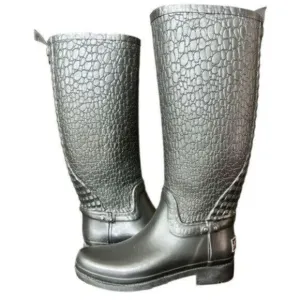 EUC - Kenneth Cole Black Rubber Boots - Size 7