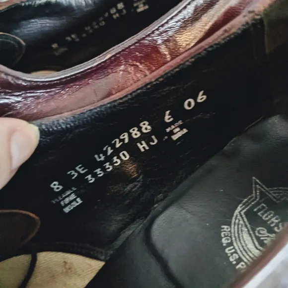Florsheim Lexington Burgundy Leather Oxford Lace Up Dress Shoes