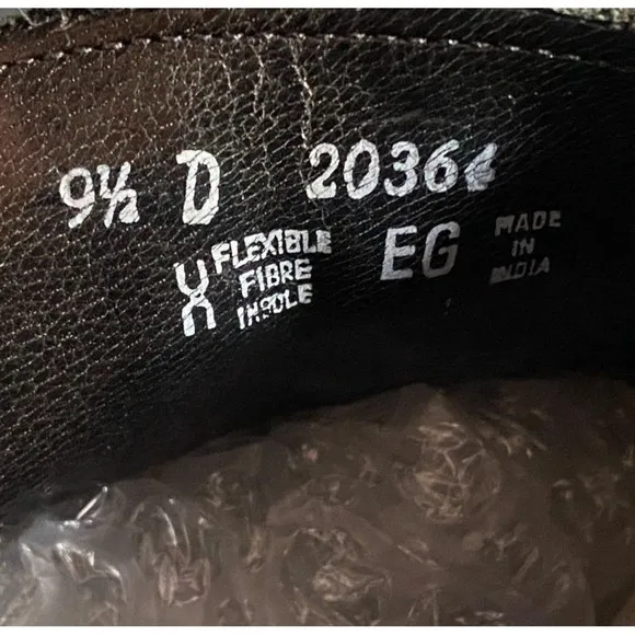 Florsheim Men's Wingtip Dress Shoes Size 9.5 D Leather Black