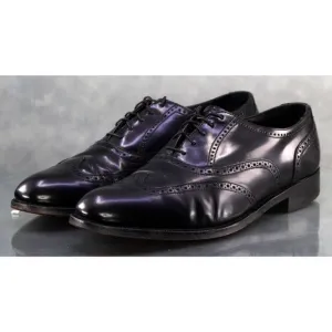 Florsheim Men's Wingtip Dress Shoes Size 9.5 D Leather Black