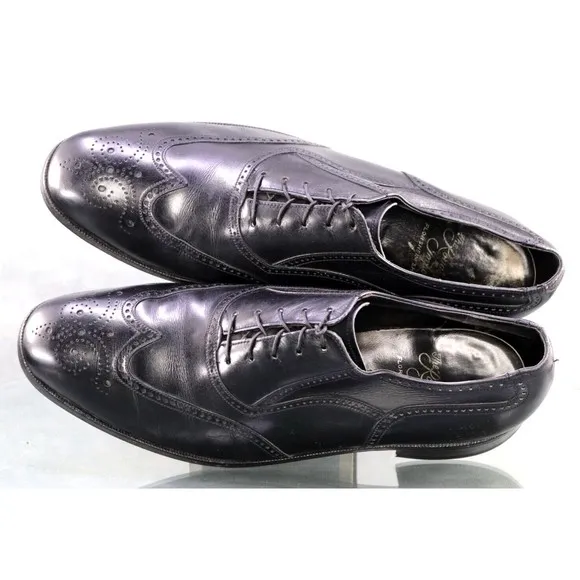 Florsheim Royal Imperial Men's Wingtip Brogue Dress Shoes Size 9 C Black 857468