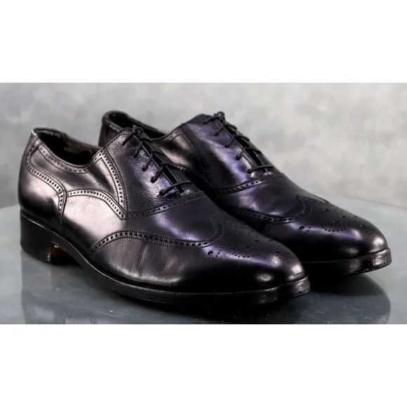 Florsheim Royal Imperial Men's Wingtip Brogue Dress Shoes Size 9 C Black 857468
