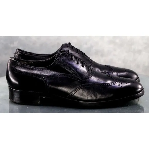 Florsheim Royal Imperial Men's Wingtip Brogue Dress Shoes Size 9 C Black 857468