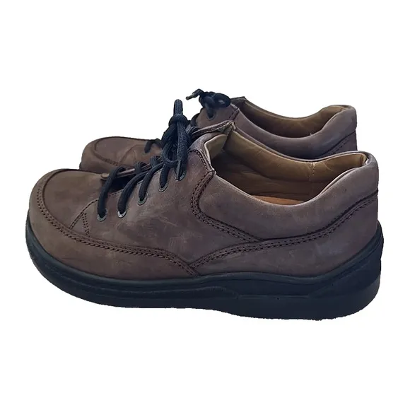 Footprints by Birkenstock Stanford Brown Leather Casual Shoes Men's Size 41