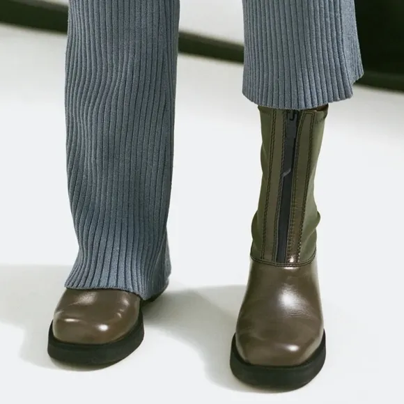 Free People × E8 BY MIISTA Doris Khaki Boots