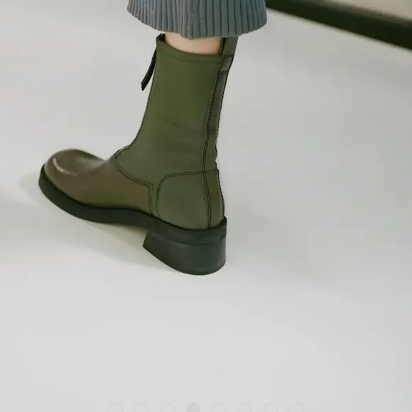 Free People × E8 BY MIISTA Doris Khaki Boots
