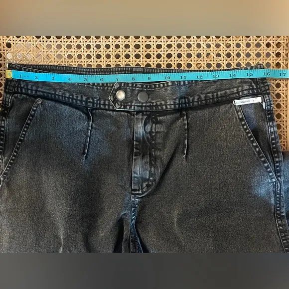 FREE People We The Free Ash Moto Slit Flare Pants SZ 12 SZ L Black New With Tags