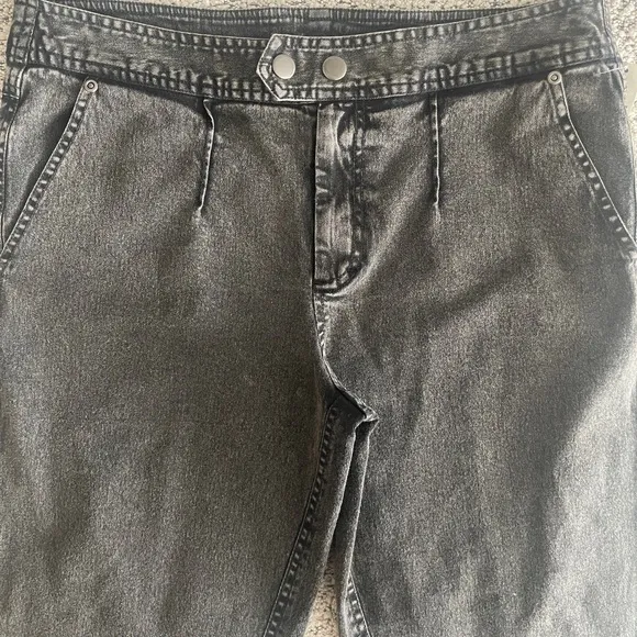 FREE People We The Free Ash Moto Slit Flare Pants SZ 12 SZ L Black New With Tags
