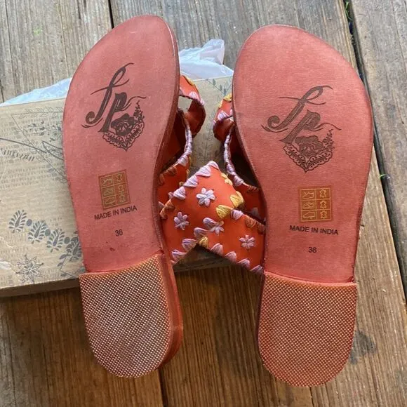 Free People Bella Caia Crochet Sandals