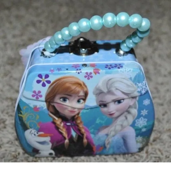 *Frozen Anna Disney sz 7/8 Halloween Costume 4 Pc Dress, Wig &amp; Purse Dress Girls
