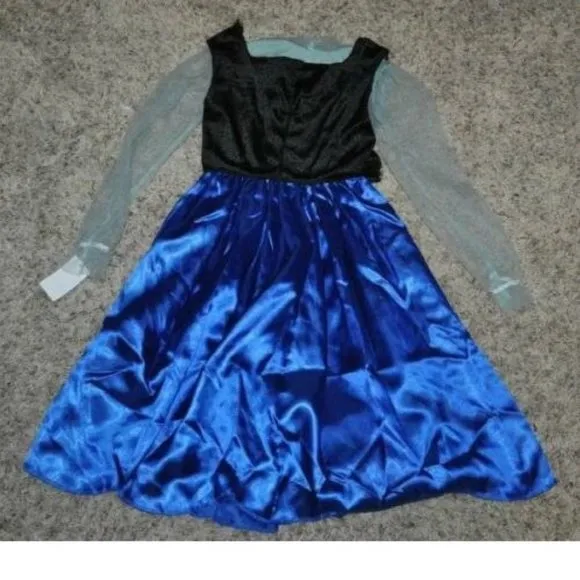 *Frozen Anna Disney sz 7/8 Halloween Costume 4 Pc Dress, Wig &amp; Purse Dress Girls