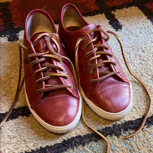 ❤️FRYE Women’s Red Leather Sneakers 6