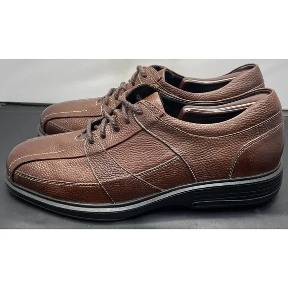 Gravity Defyer GF Brown Leather Oxford Lace up Dress Shoes TB8059B NEW Mens 11