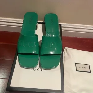 Gucci Green Women's Slide Sandals