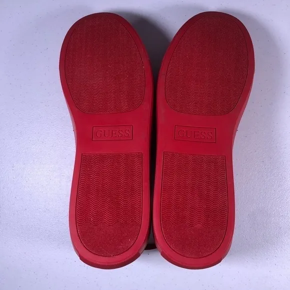GUESS Red Batrix Sneakers Shoes
