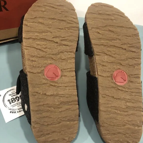 Haflinger Anabel Sandal European Size 41 Slip On Felted Wool‎ US Size 10