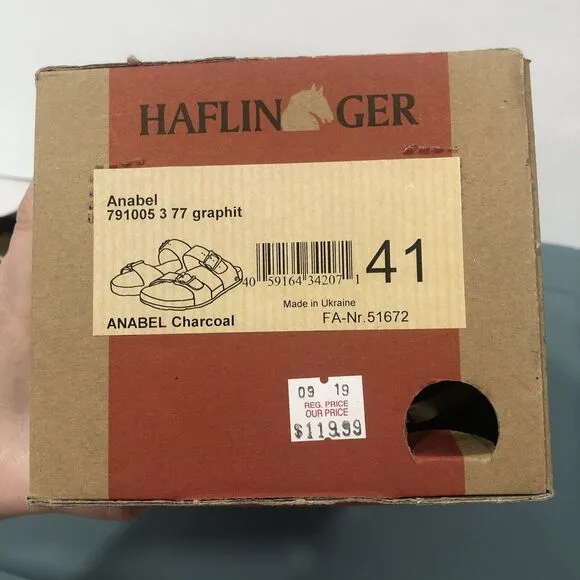 Haflinger Anabel Sandal European Size 41 Slip On Felted Wool‎ US Size 10