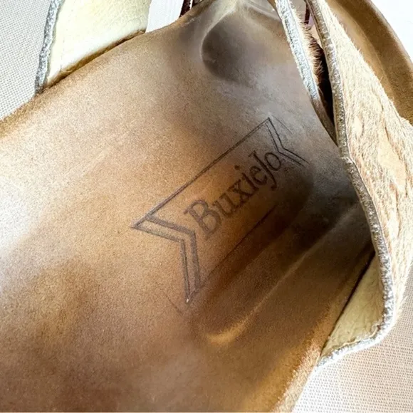Handmade Custom Calf Hair Birkenstocks - Size 41