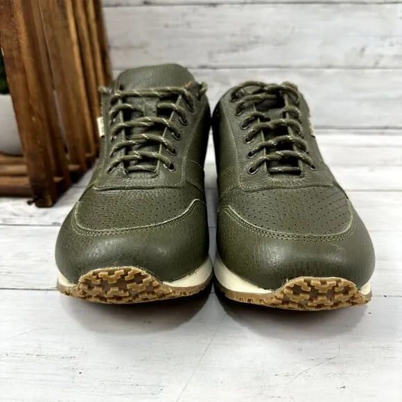Hari Mari Men Green Retro Runner Sneakers Size‎ 10 Casual Shoes Trainers