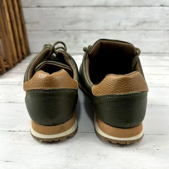 Hari Mari Men Green Retro Runner Sneakers Size‎ 10 Casual Shoes Trainers