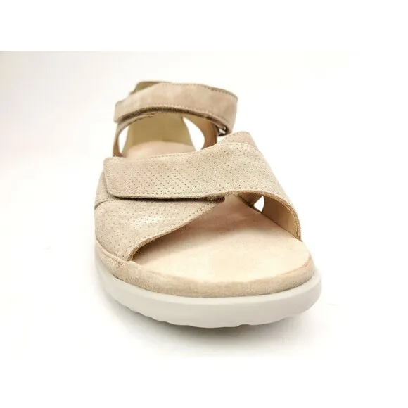 Hartjes 112032 Women Beige Suede Velour Breeze 2 Romer Sandals Size 38 US 7-7.5
