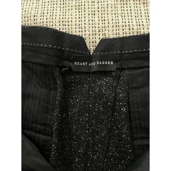 Heart and dagger black pants 34R