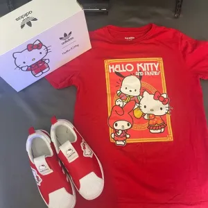 Hello Kitty Red T-Shirt and Sneakers Set