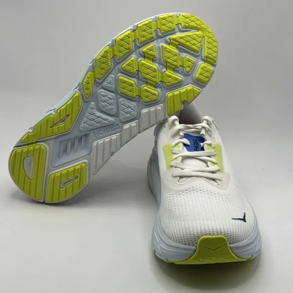 HOKA Arahi 7 Blanc De Blanc Virtual Blue BVR Mens Size 9.5D