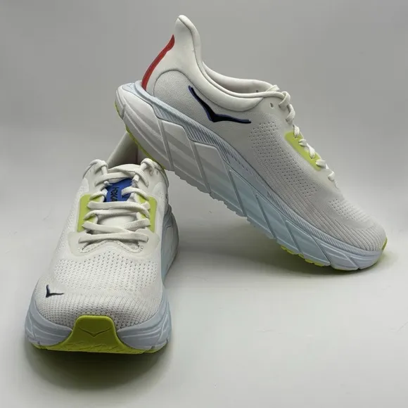 HOKA Arahi 7 Blanc De Blanc Virtual Blue BVR Mens Size 9.5D