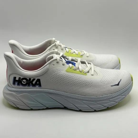 HOKA Arahi 7 Blanc De Blanc Virtual Blue BVR Mens Size 9.5D