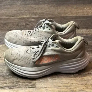 HOKA One One Bondi 8 Running/Walking Shoes Harbor Mist/Lunar Walk Size 9B