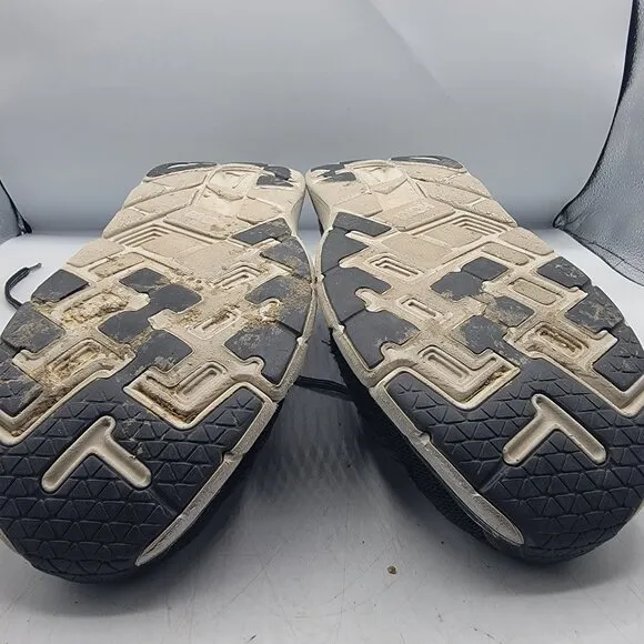 Hoka One One Clifton 4 Mens 10.5 Black White Athletic Shoes Running Walking