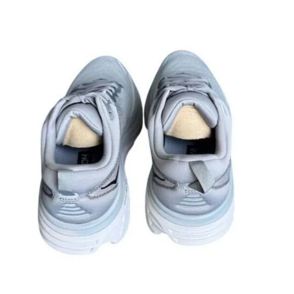Hoka One One Men's Bondi 8 Running Shoes Gray Size 10D Athletic Sneaker